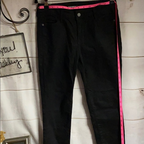 Old Navy; Black; Rockstar; Jeans; Pants; 10 Petite - Picture 3 of 7